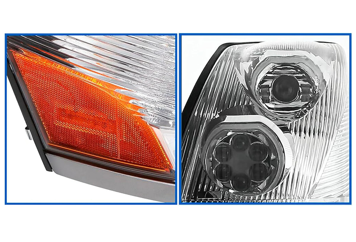 Headlight Full LED Chrome Driver 2004-2017 Volvo VNL VNX VT
