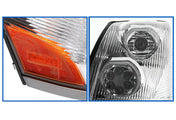 Headlights Full LED Chrome Set 2004-2017 Volvo VNL VNX VT