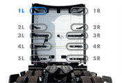 Upper Wind Cab Fairing Support Bracket Set 1L Driver 2025 2026 Volvo VNL New
