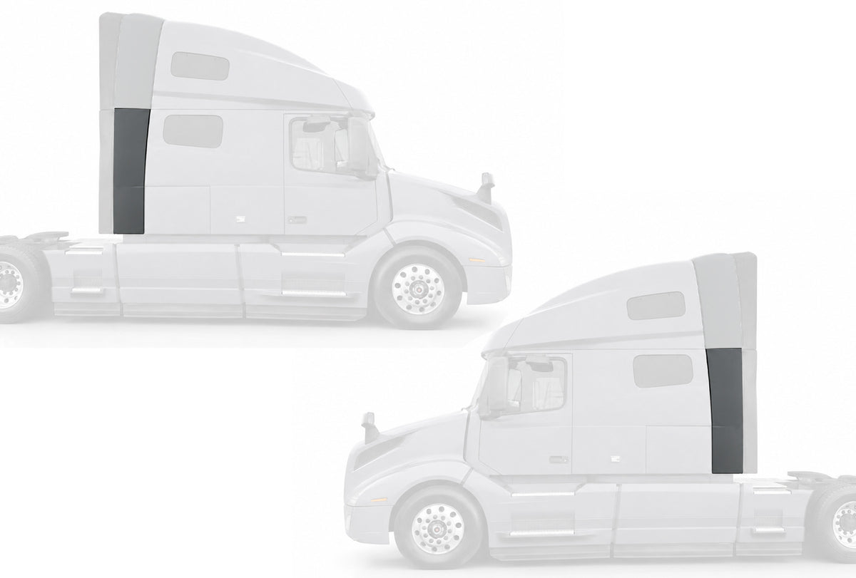Lower Wind Cab Cabin Fairings Set 2018-2024 Volvo VNL