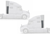 Lower Wind Cab Cabin Fairings Set 2018-2024 Volvo VNL