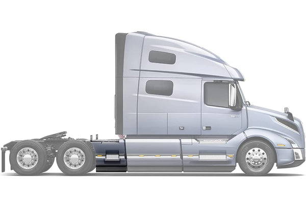 Rear Step Side Fairing Panel With Rubber Stripe Passenger 39" 2018+ Volvo VNL VNR