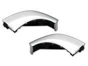 Chrome Plastic Bumper Corners Right and Left Side No Fog Light Hole for Peterbilt 579 - 