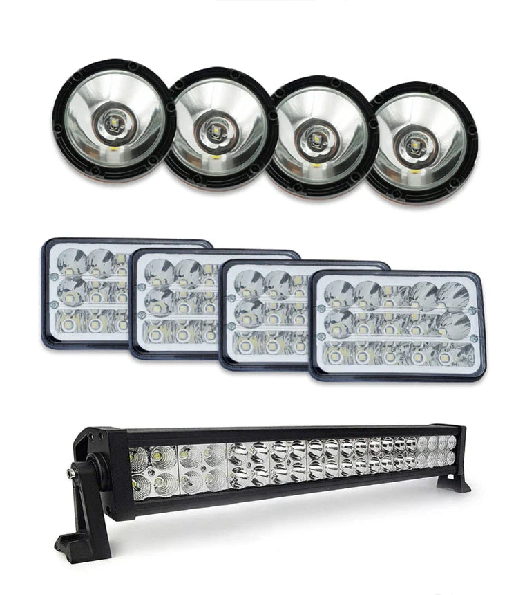 Grille Guard Large Chrome with Lights Kenworth T440