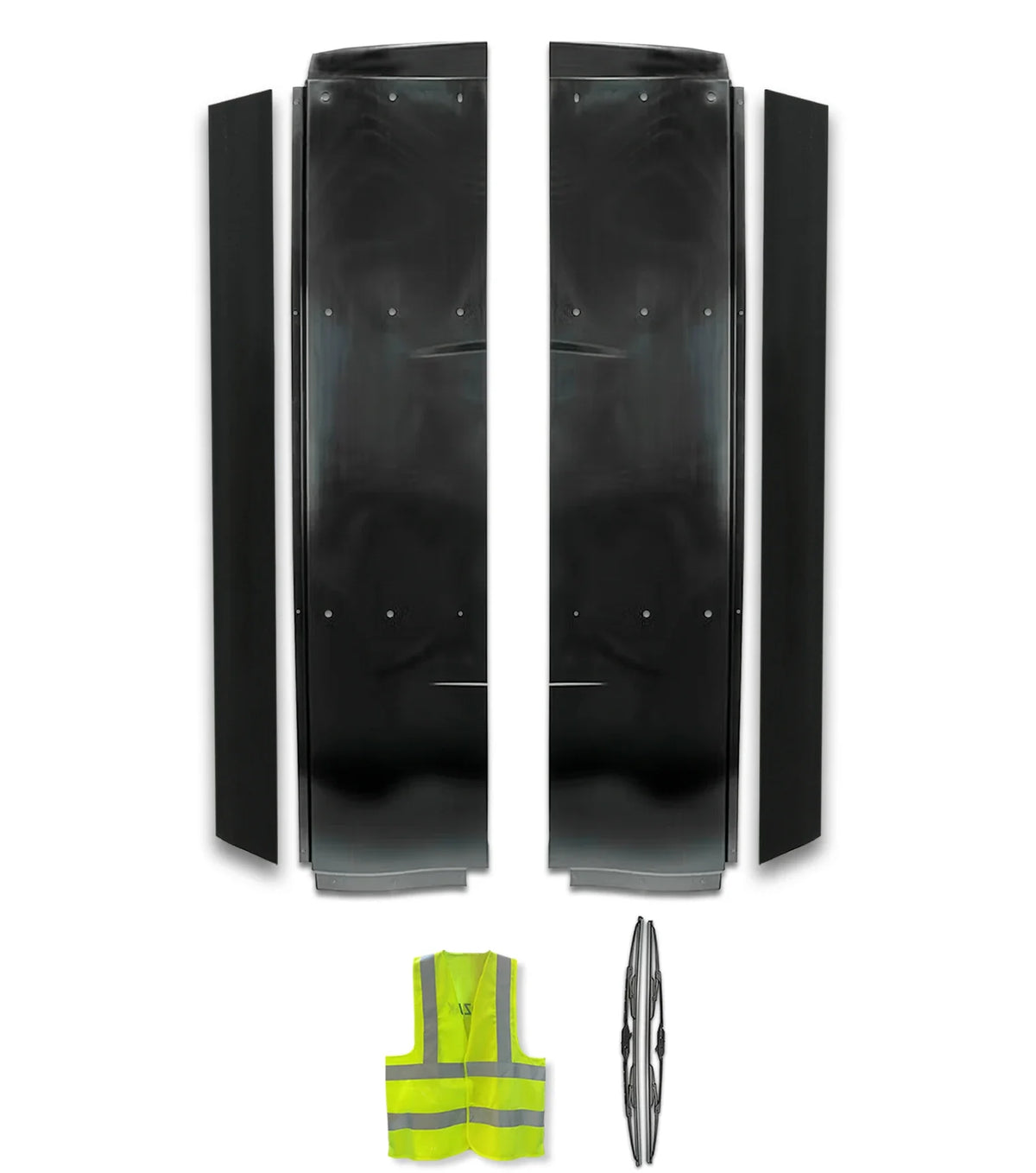 Bottom Lower Wind Fairing Cab Extenders Plastic with Extensions Set International LT625
