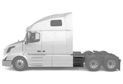 Rear Step Side Fairing Pane with steps Driver 33" 2004-2017 Volvo VNL