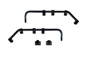 Black Angled Mud Flap Hanger Bracket with Hardwre Set