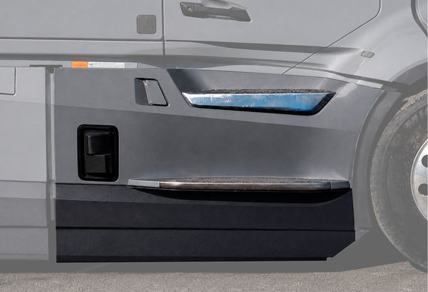 Front Step Fairing Panel with Bracket, Step and Extension Set Passenger 2025+ Volvo VNL New