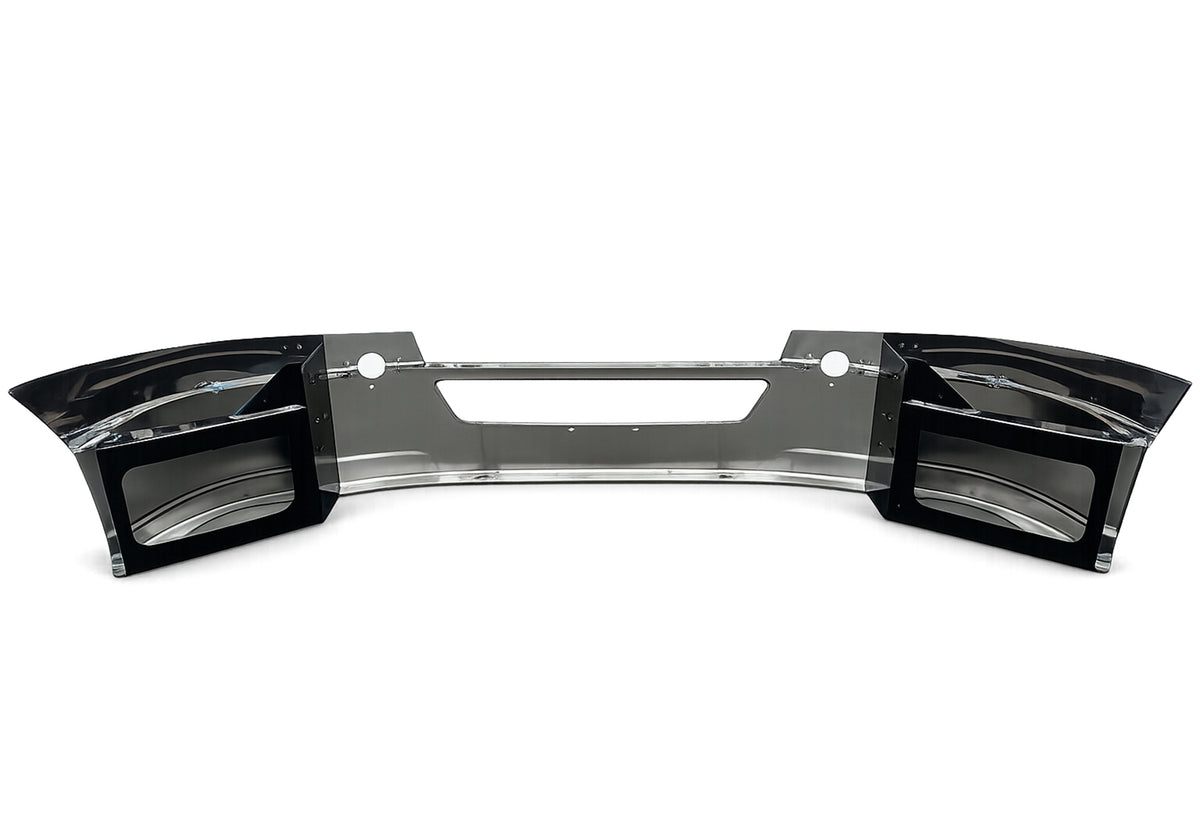 14" Front Bumper Chrome without Fog Light Holes 2018+ Freightliner Cascadia 126