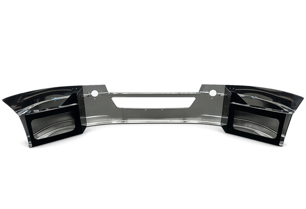14" Front Bumper Chrome without Fog Light Holes 2018+ Freightliner Cascadia 126