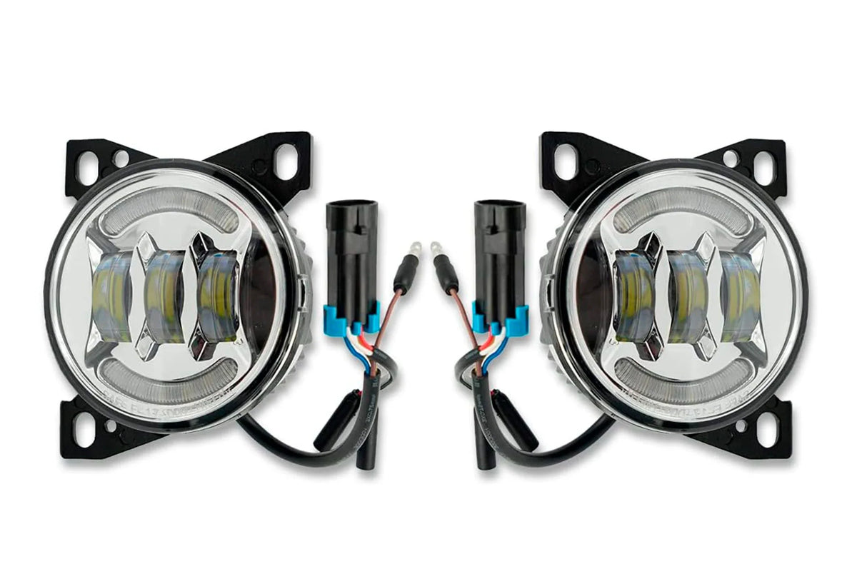 Fog Light Lamp Led Chrome Set 2013-2021 Peterbilt 579 578