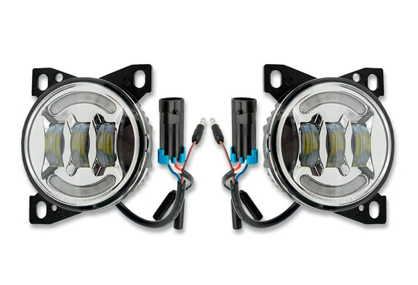 Fog Light Lamp Led Chrome Set 2013-2021 Peterbilt 579 578