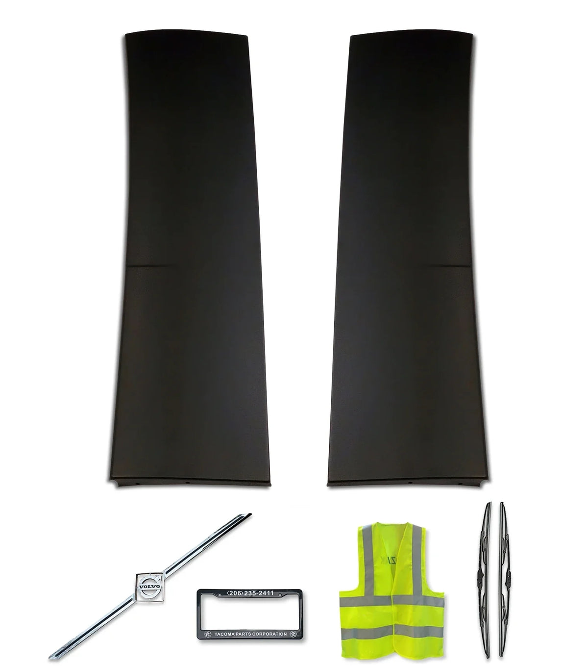 Lower Wind Cab Cabin Fairings Set 2004-2017 Volvo VNL