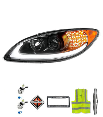 International Prostar Black LED DRL Glow Bar LED Headlight | Tacoma Parts Corporation