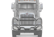 Front Grey Grille Guard Large Peterbilt 384