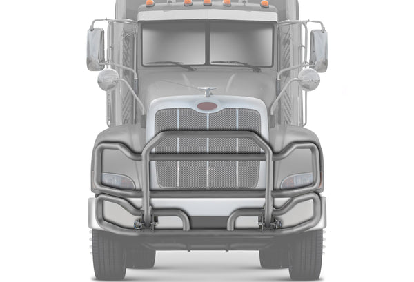 Front Grey Grille Guard Large Peterbilt 384
