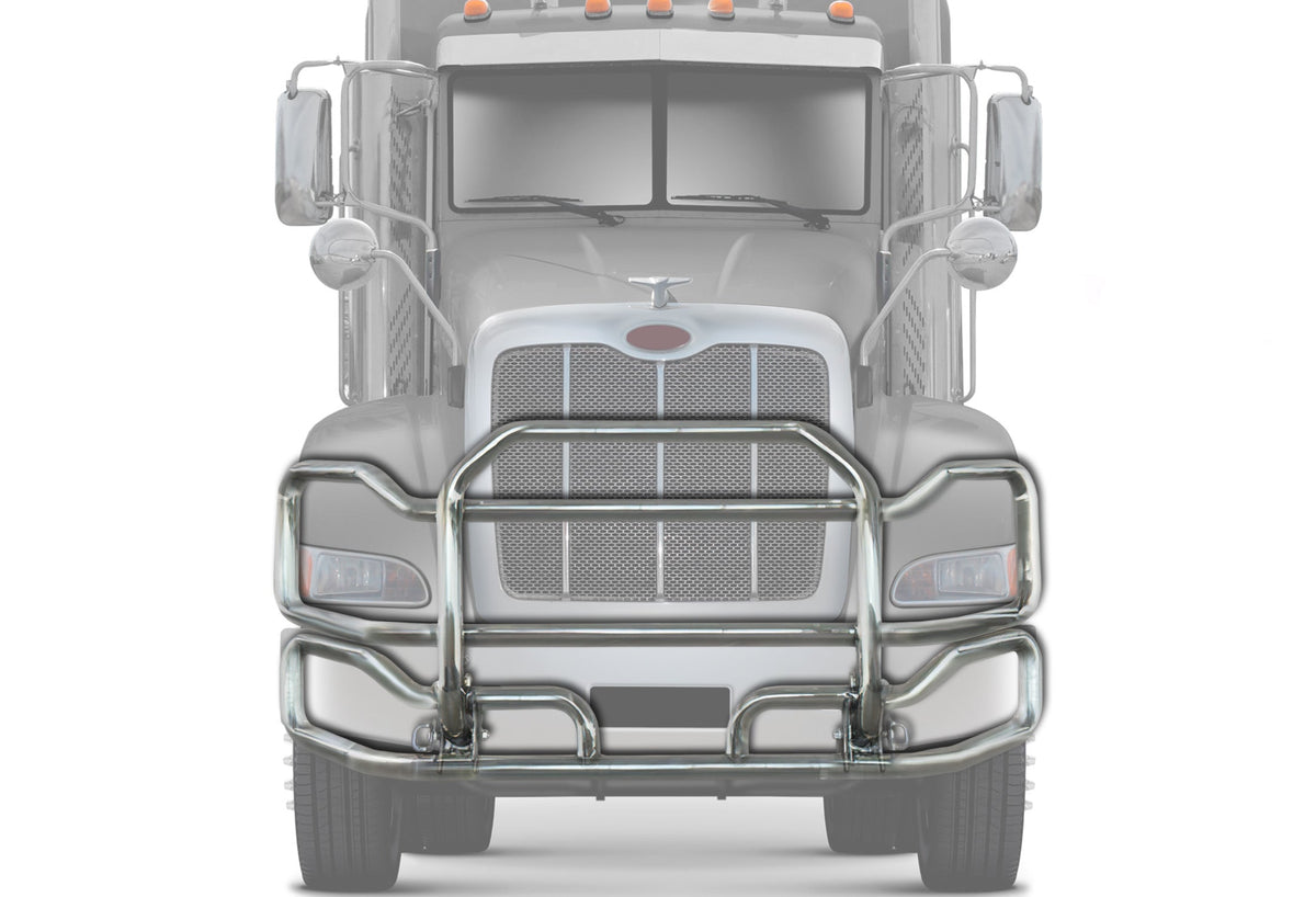 Front Grille Bumper Guard Large Chrome Peterbilt 384