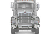 Front Grille Bumper Guard Large Chrome Peterbilt 384