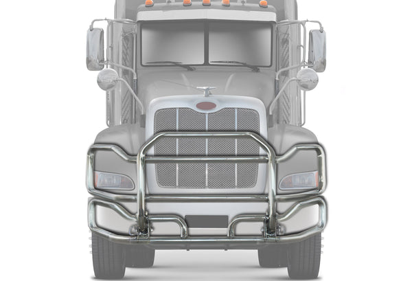 Front Grille Bumper Guard Large Chrome Peterbilt 384