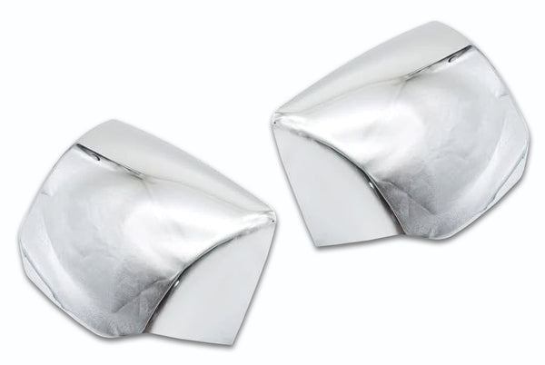 Hood Mirror Covers Chrome Set Peterbilt 587