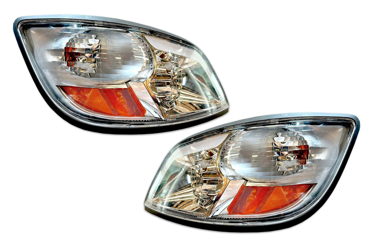 Headlights Optical Chrome Set 2006-2019 Hino 338, 2006-2010 Hino 145 165 185