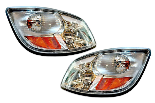 Headlights Optical Chrome Set 2006-2019 Hino 338, 2006-2010 Hino 145 165 185