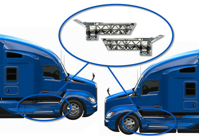 Brackets for Front Step Fairing Panels Set 2022+ Kenworth T680 Next Gen