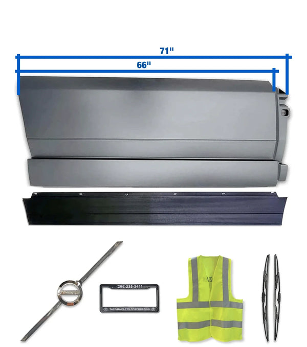 Side Middle Fairing Panel 71" with Rubber Stripe Passenger 2018+ Volvo VNL