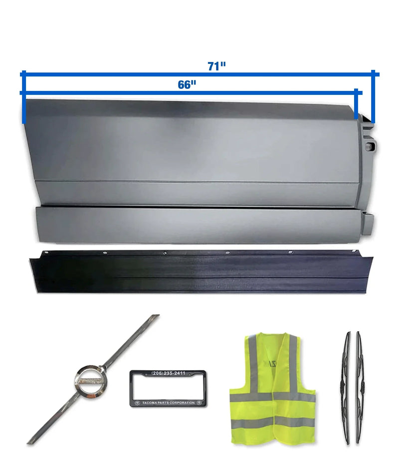 Side Middle Fairing Panel 71" with Rubber Stripe Passenger 2018+ Volvo VNL