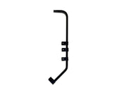 KOZAK Black Angled Mud Flap Hanger Bracket with Hardwre Plus 2X 22 inch Windshield Wipers, 2X Trailer Tail Lights and KOZAK Vest