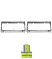 Headlights Bezels White LED Kenworth T400 T600 T800 W900B W900L