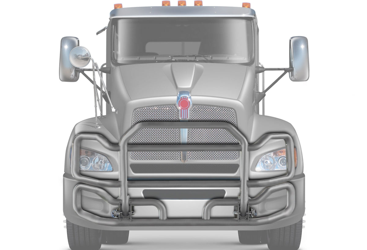 Front Grey Grille Guard Large Kenworth T440
