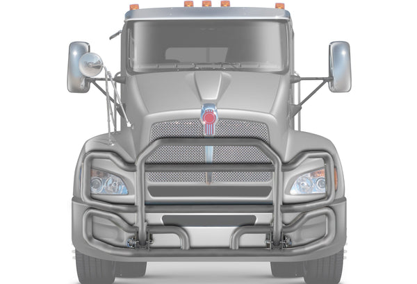 Front Grey Grille Guard Large Kenworth T440