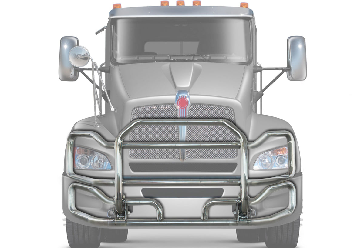 Front Grille Guard Large Chrome Kenworth T440