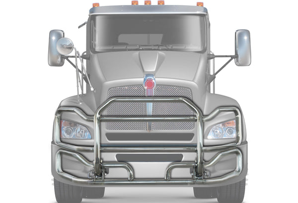 Front Grille Guard Large Chrome Kenworth T440