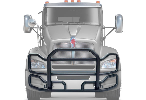 Front Grille Guard Large Black Kenworth T440