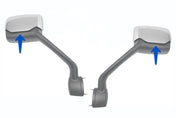 Hood Mirror Covers Chrome Set 2010-2017 Peterbilt 579