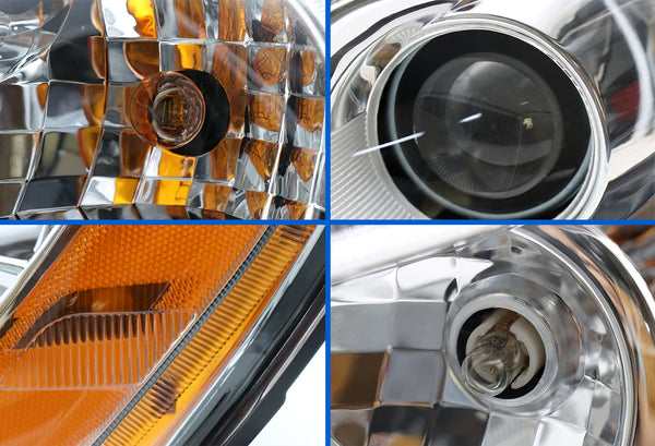 Headlight Halogen Assembly Chrome Housing Driver 2013-2021 Kenworth T680