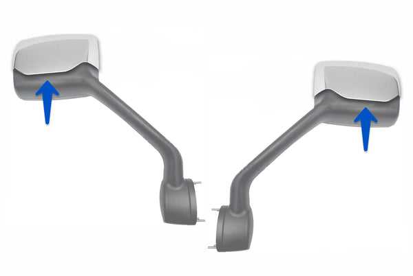 Hood Mirror Covers Chrome Set 2011-2021 Kenworth T680