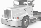 20" Front Aero Bumper Chrome w/o Fog Lights Freightliner FLD 120 & 112