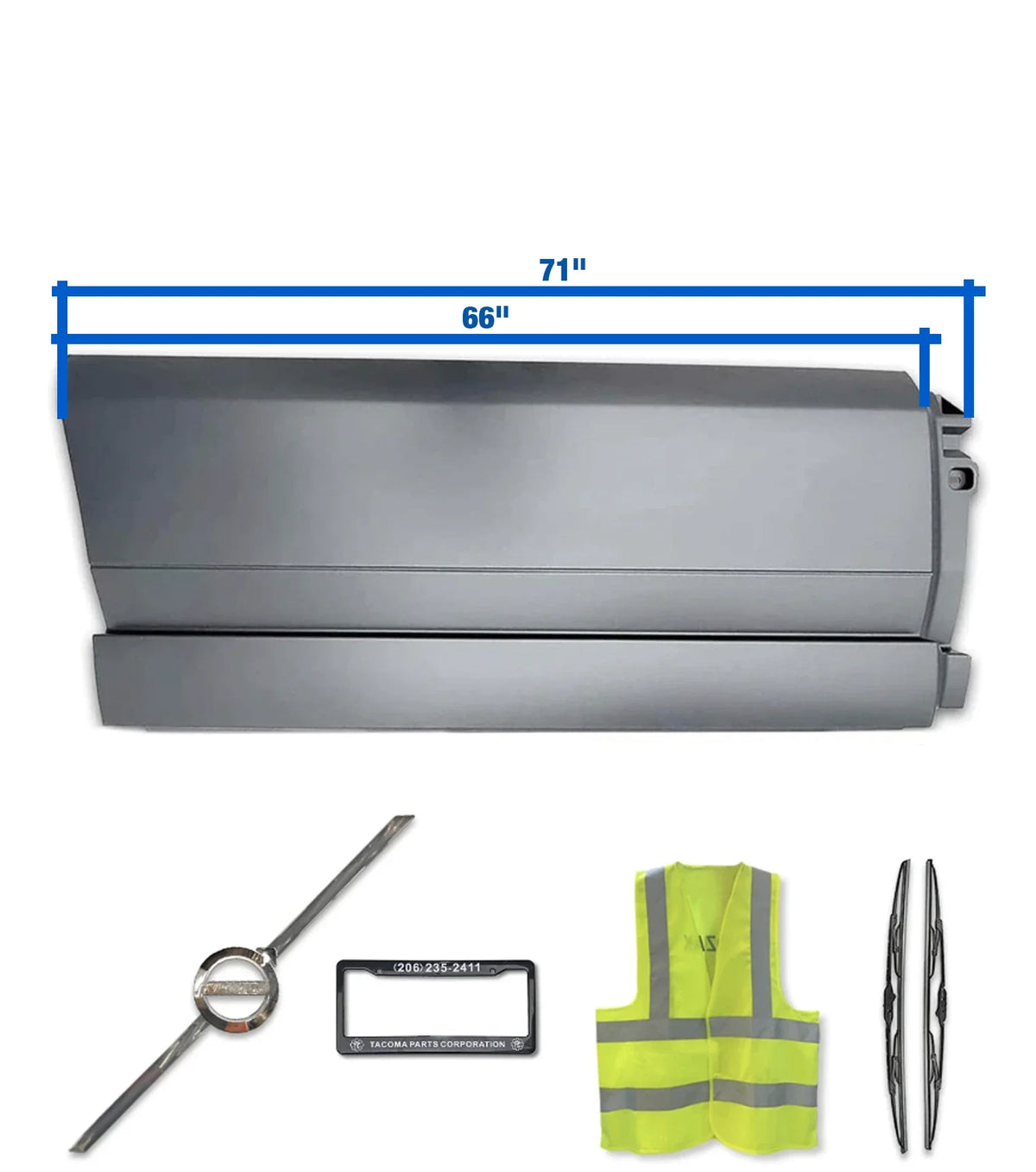 Side Middle Fairing Panel 71" Passenger 2018+ Volvo VNL