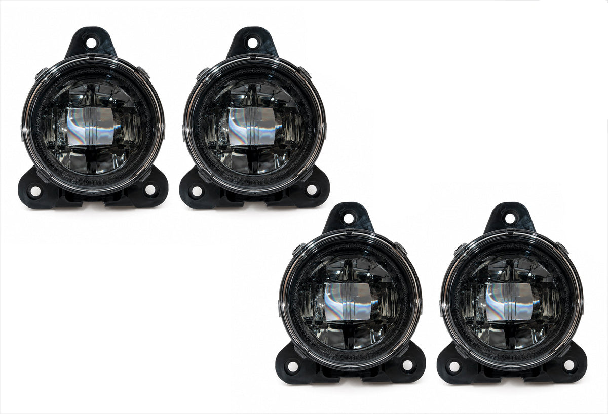 Fogs Light LED Lamp Black Housing 4 Pcs 2018-2024 Volvo VNL