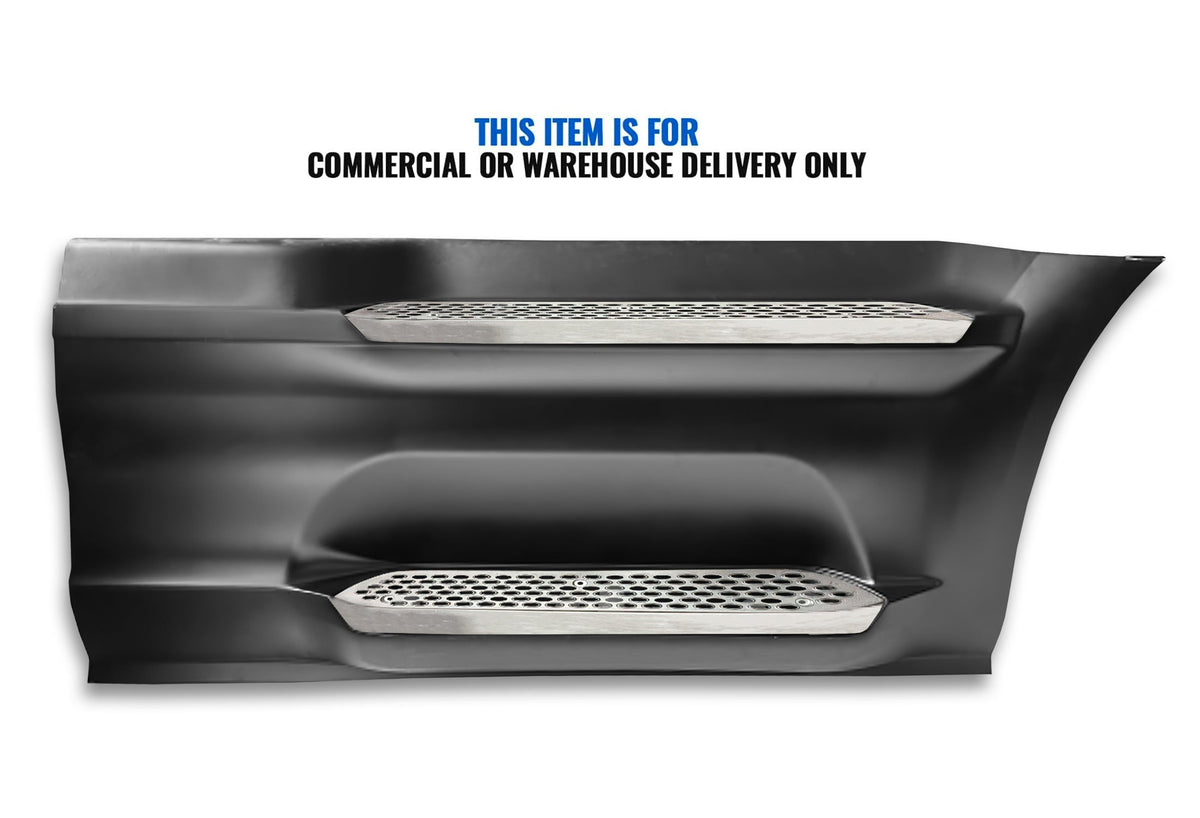 Front Step Side Panel w/Bracket, Upper & Lower Metal Steps Passenger 2022+ Peterbilt 579