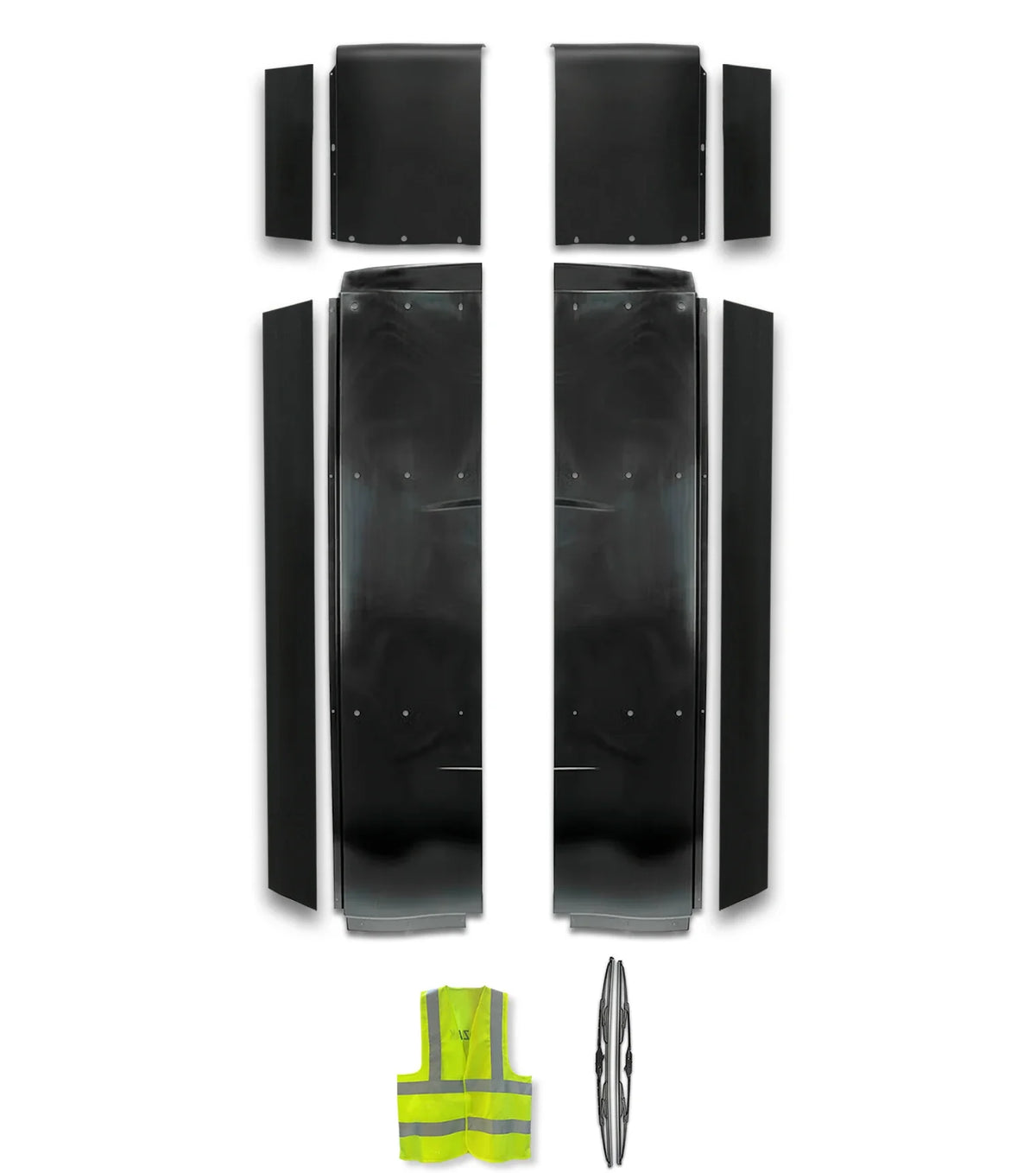 Top & Lower Wind Fairing Cab with Extenders Full Set International LT625