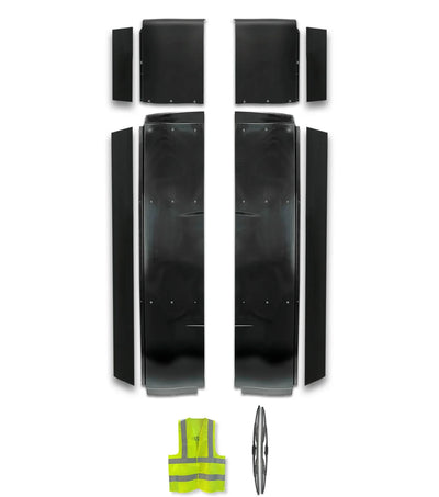 Top & Lower Wind Fairing Cab with Extenders Full Set International LT625