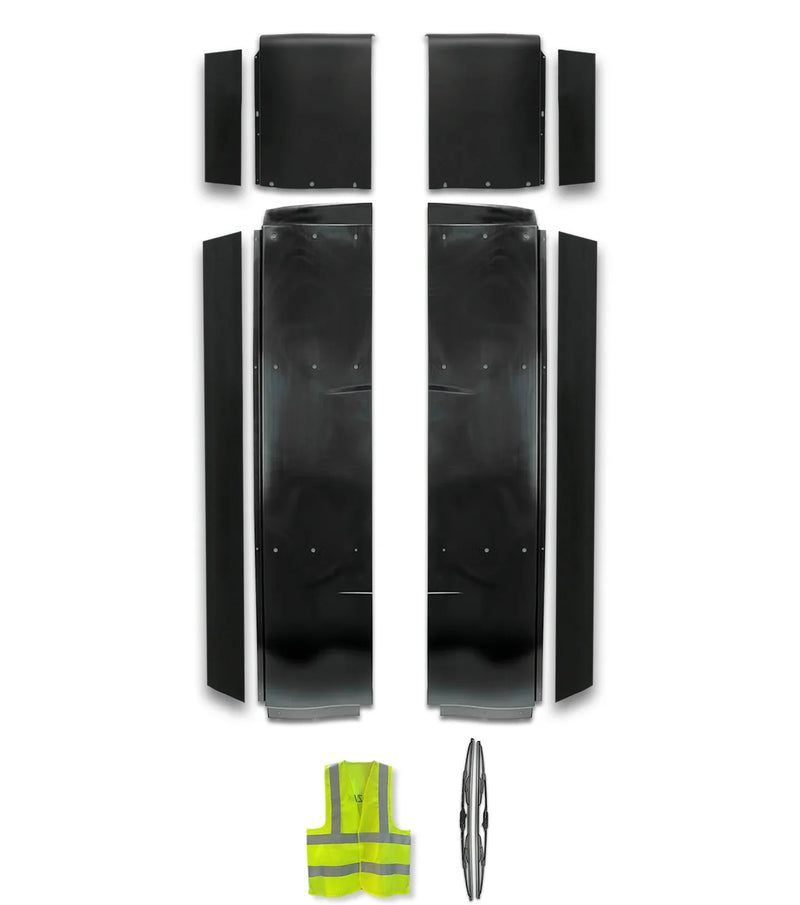 Top & Lower Wind Fairing Cab with Extenders Full Set International LT625