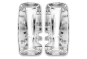 Door Mirror Covers Chrome Set Kenworth 2013-2021 T680 T880