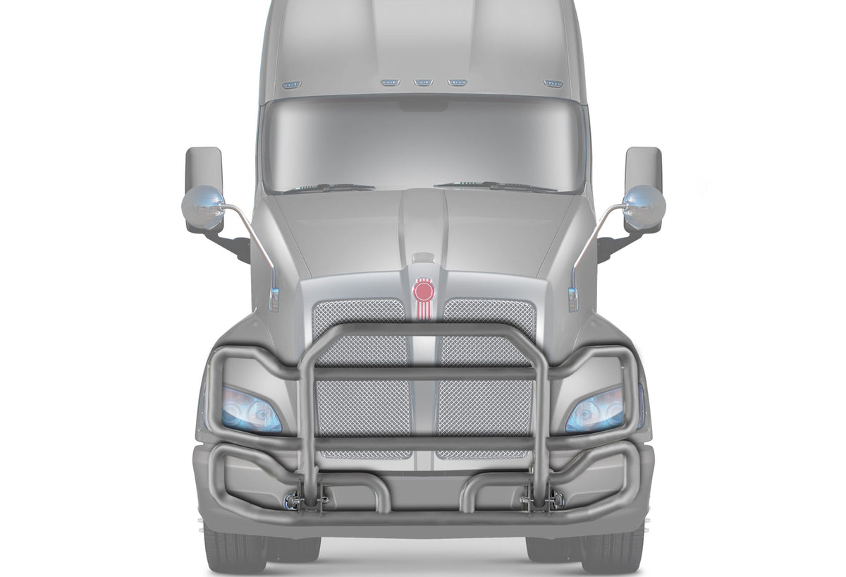 Front Grey Grille Guard Large Kenworth T700
