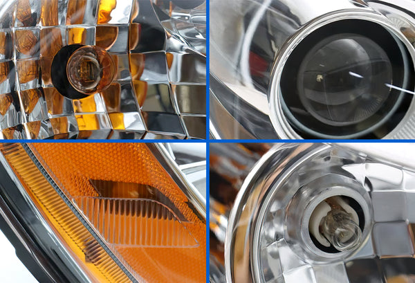 Headlight Halogen Assembly Chrome Housing Passenger 2013-2021 Kenworth T680