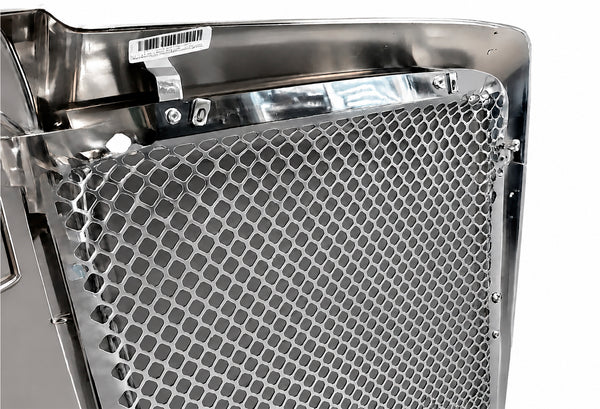 Chrome Front Grille with Stainless Steel Mesh 2021+ Compatible with Kenworth T180 T280 T380 T480
